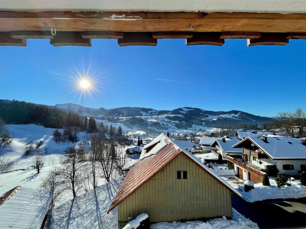 Apartamento Alpenliebe-Mit Bergblick Oberstaufen Exterior foto