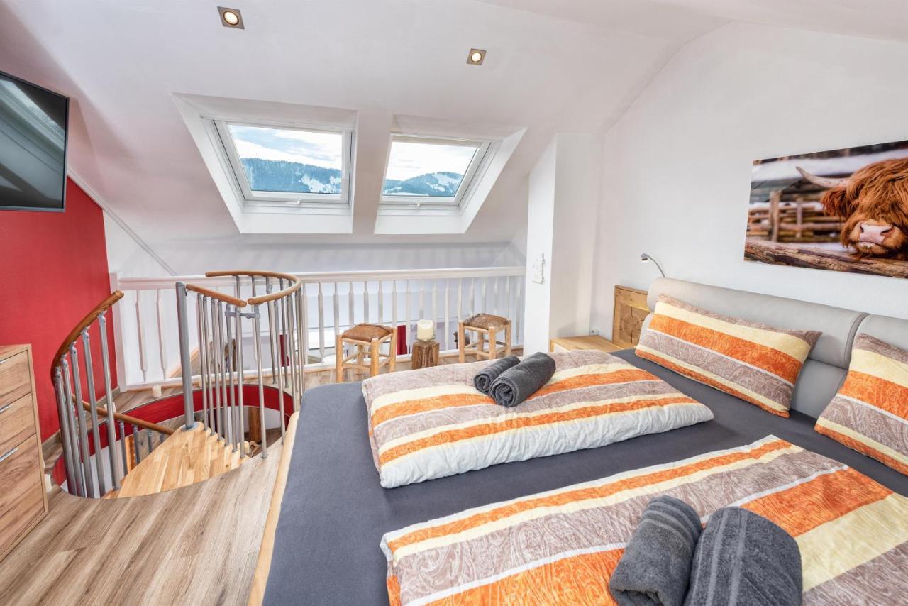 Apartamento Alpenliebe-Mit Bergblick Oberstaufen Exterior foto
